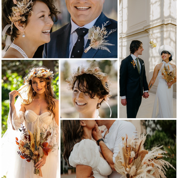Elopement Dried Floral Bouquets