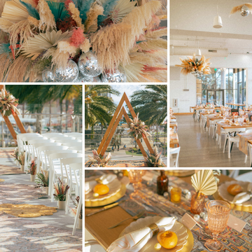 70's Disco Dried Floral Wedding