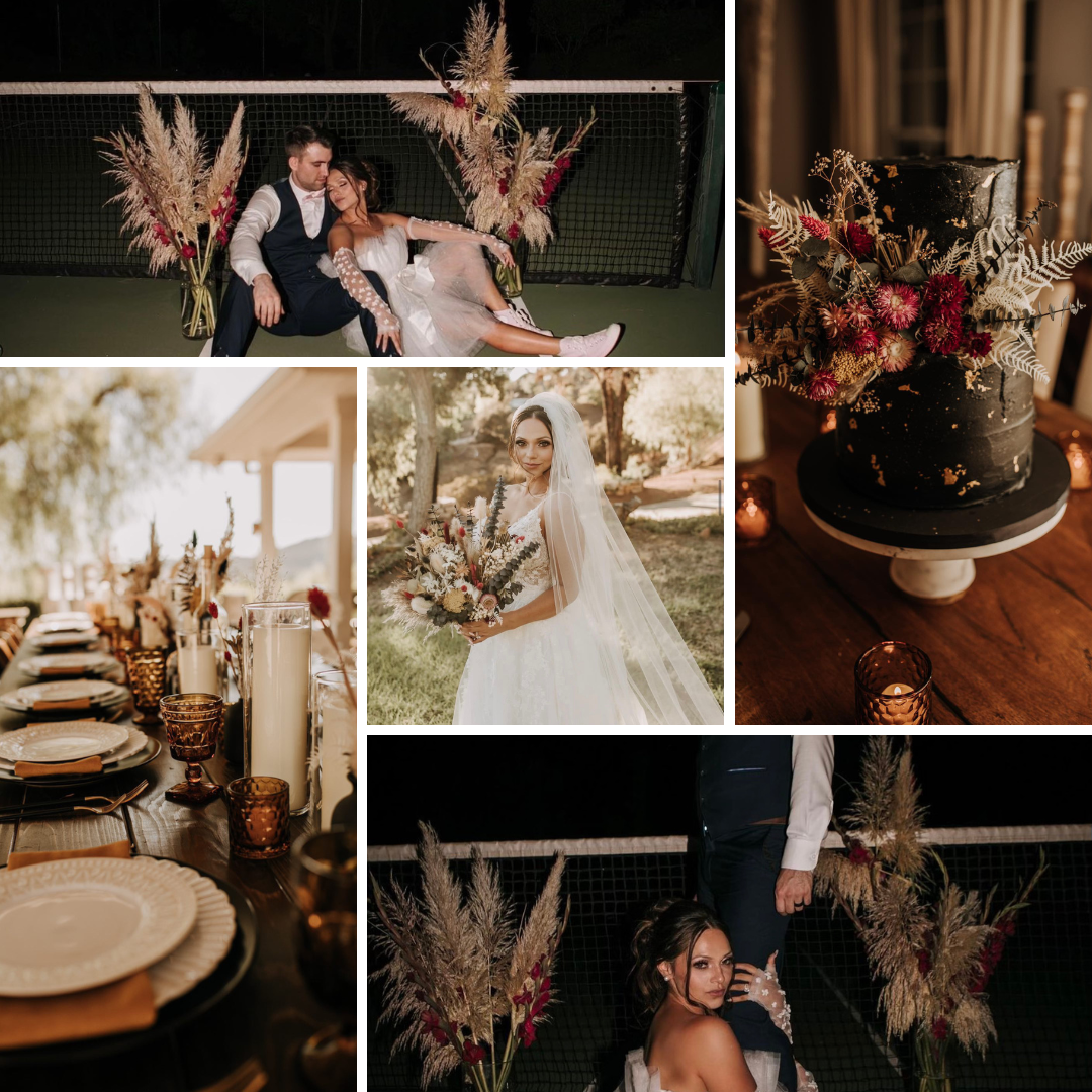 Dried Floral Estate Wedding