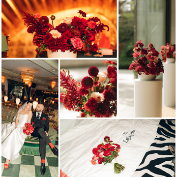 Shades of Red Lafayette Wedding