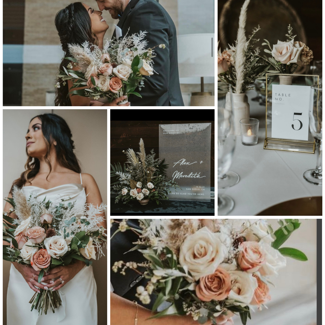 Fresh and Dried Floral Wedding