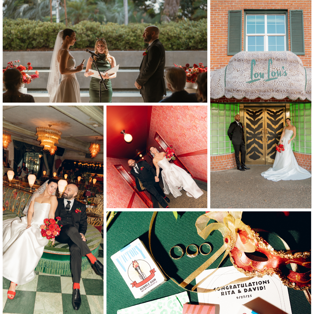Shades of Red Lafayette Wedding
