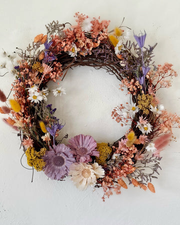 Dried Floral Wreath The Stella