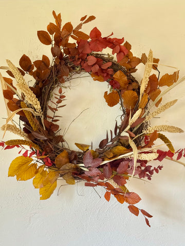 The Autumn Harvest Dried Floral Wreath