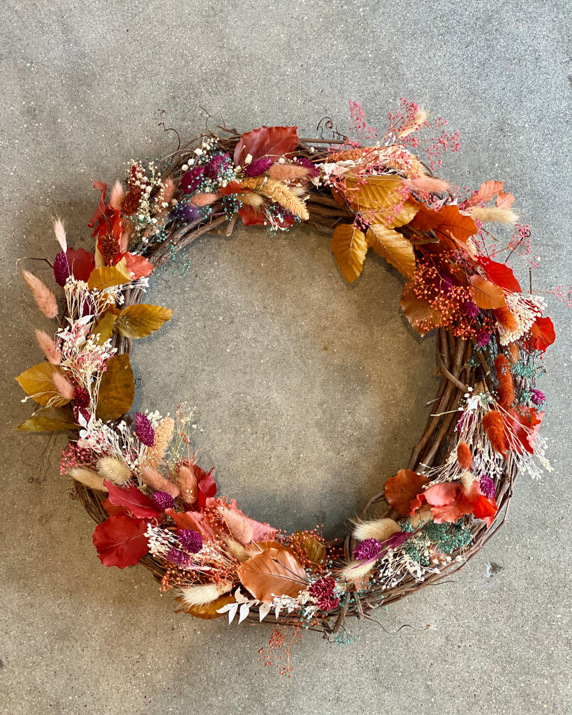 Autumn Dried Floral Wreath