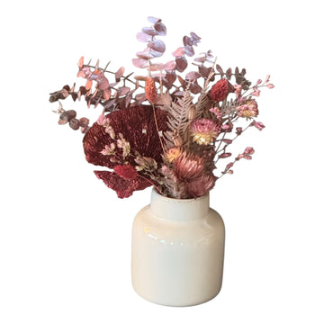 The Mini Bordeaux Dried Flower Arrangement
