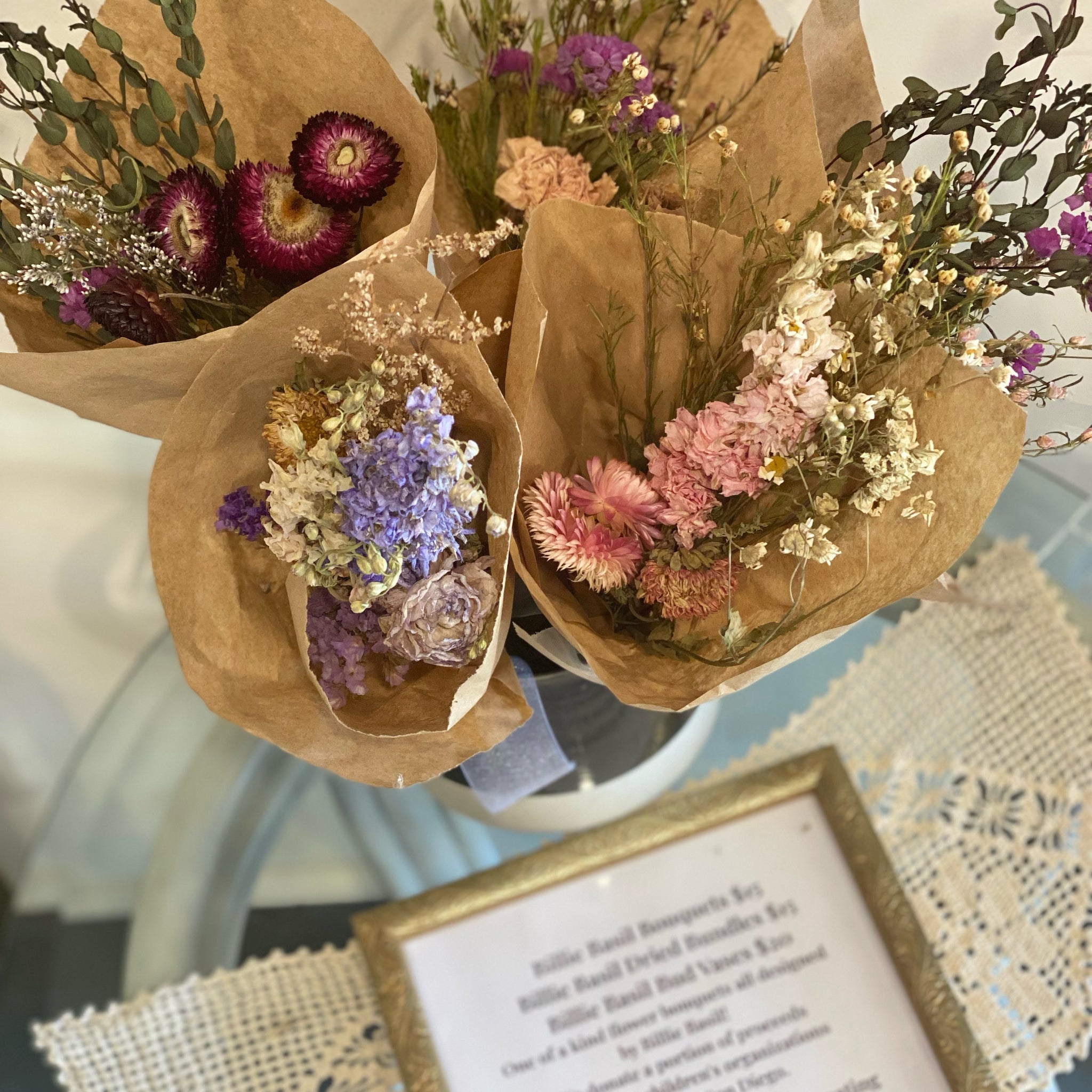 Billie Basil Dried Bouquets